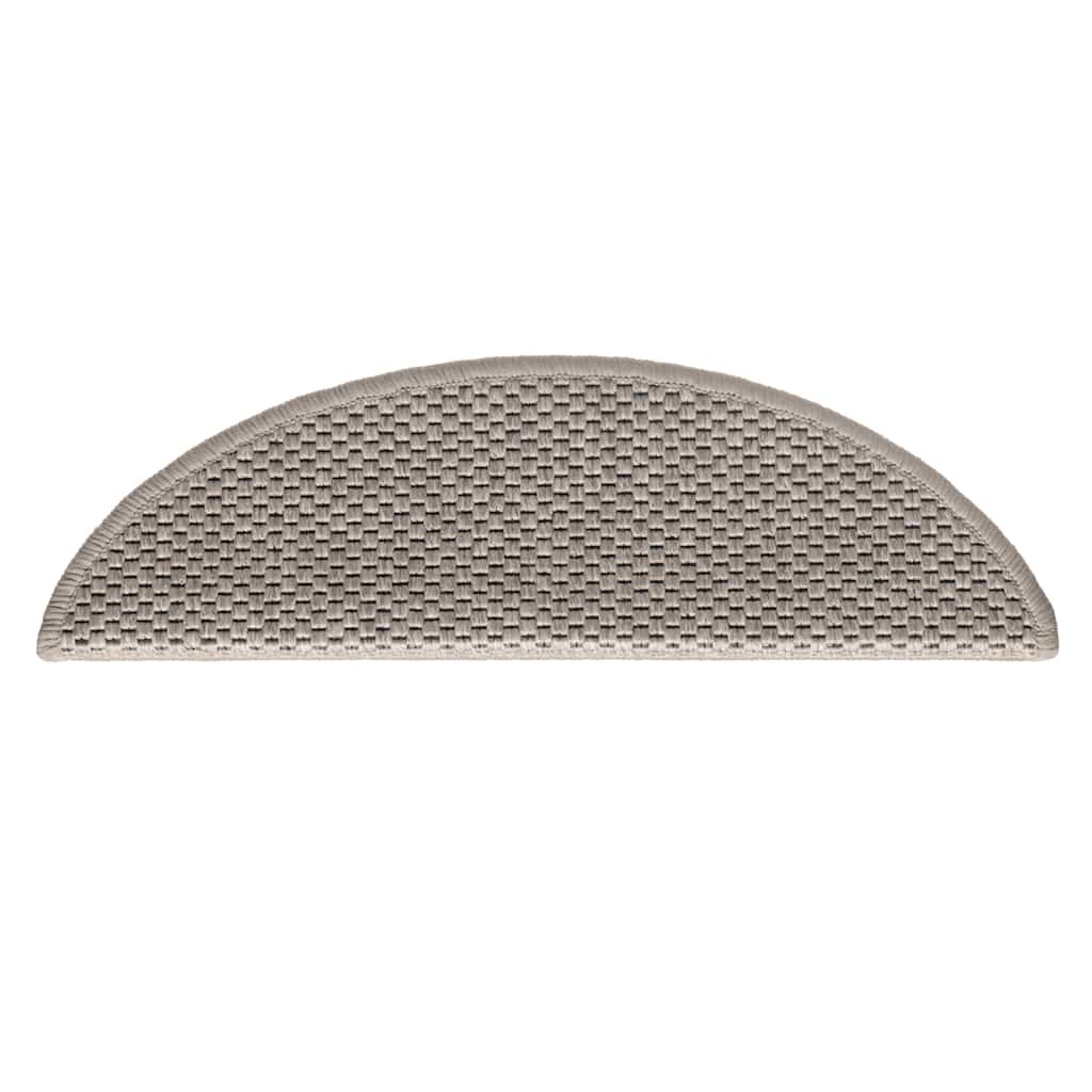 Tappeti Autoadesivi Scale Aspetto Sisal 30 pz 56x17x3cm Argento | homemem39