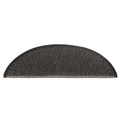 Tappeti Adesivi Scale Aspetto Sisal 30 pz 56x17x3 cm Antracite