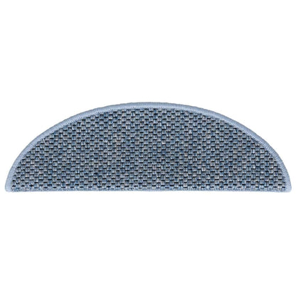 Tappeti Autoadesivi per Scale Aspetto Sisal 30pz 56x17x3 cm Blu