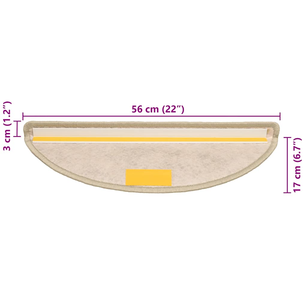 Tappeti Adesivi Scale Aspetto Sisal 30pz 56x17x3cm Verde Chiaro | homemem39