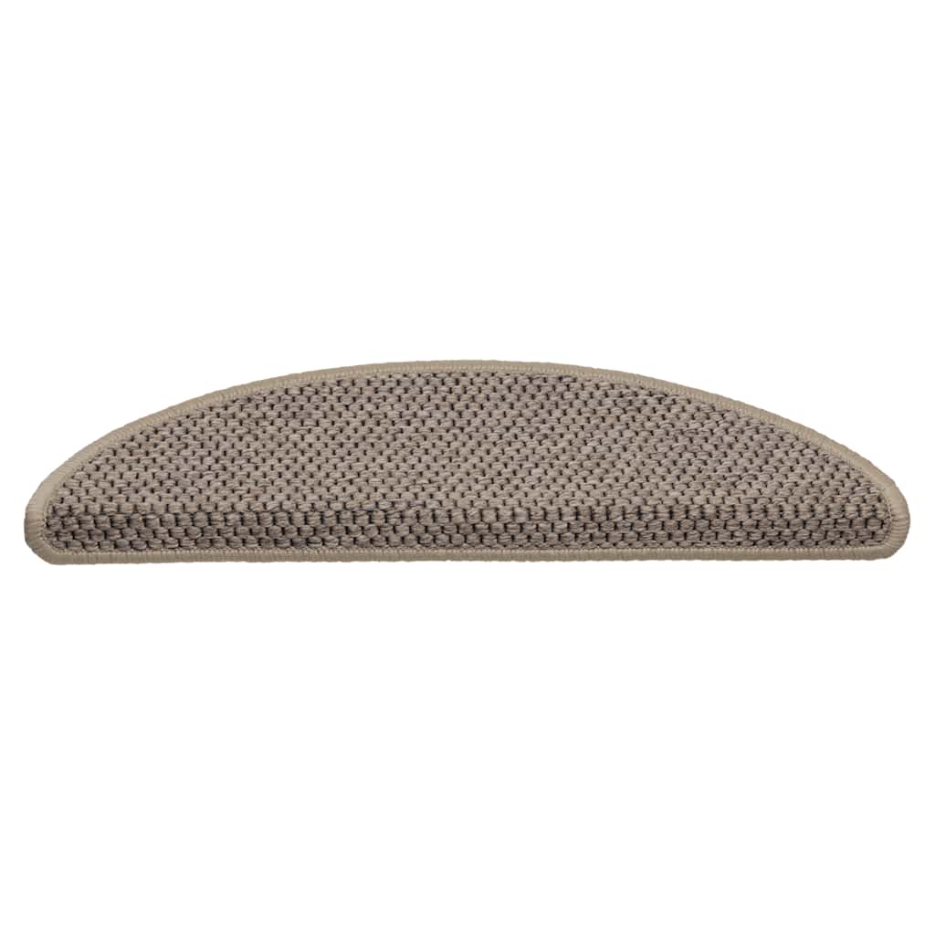 Tappeti Adesivi Scale Aspetto Sisal 30 pz 56x17x3cm Beige Scuro | homemem39