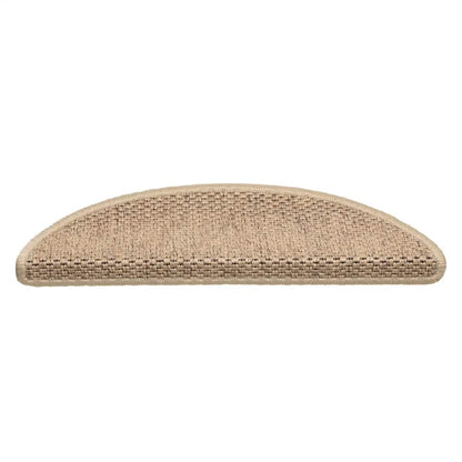 Tappeti Autoadesivi Scale Aspetto Sisal 30 pz 56x17x3 cm Sabbia | homemem39