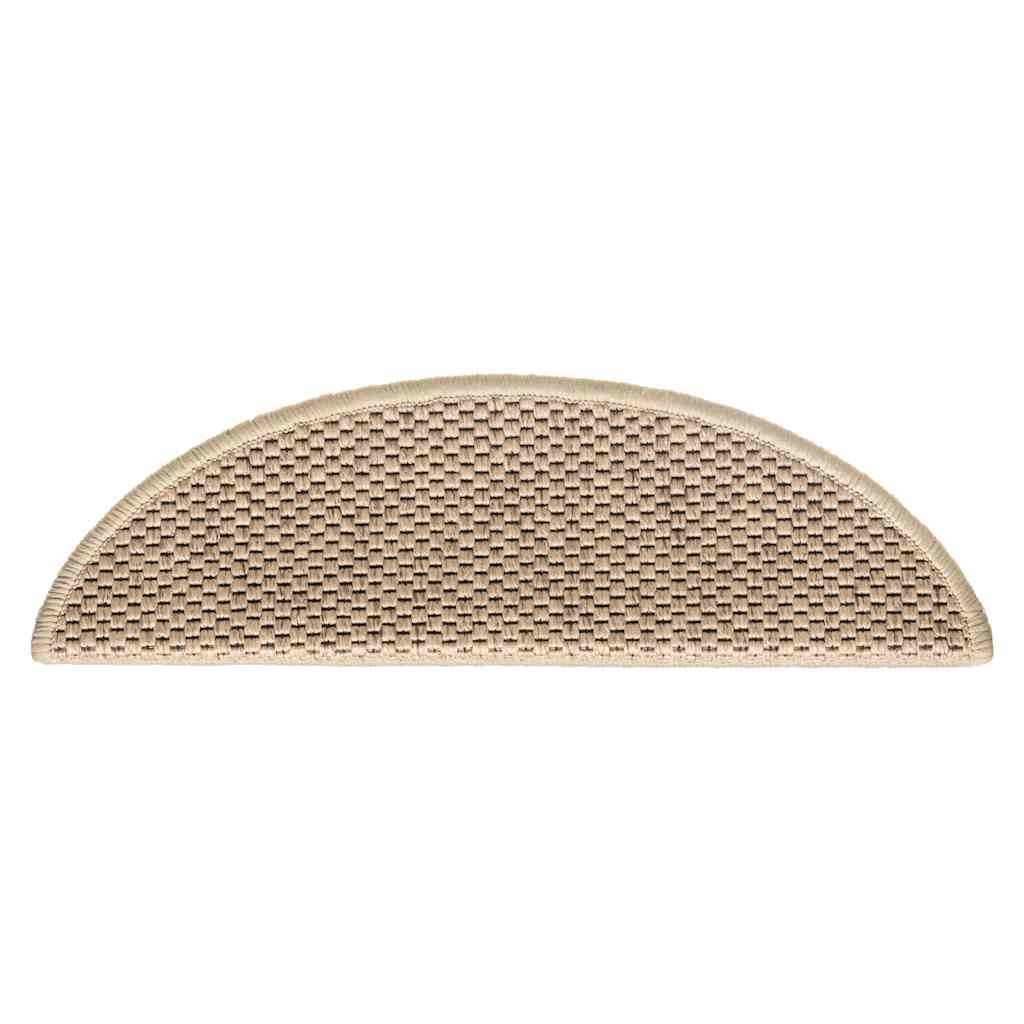 Tappeti Autoadesivi Scale Aspetto Sisal 30 pz 56x17x3 cm Sabbia | homemem39
