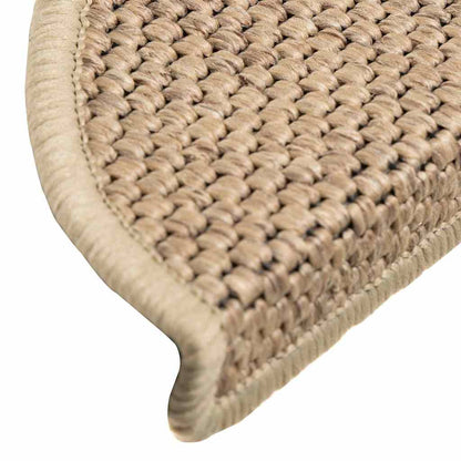 Tappeti Autoadesivi Scale Aspetto Sisal 30 pz 56x17x3 cm Sabbia | homemem39