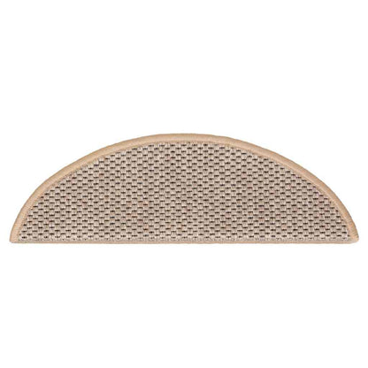 Tappeti Adesivi Scale Aspetto Sisal 30pz 56x17x3cm Beige Chiaro | homemem39