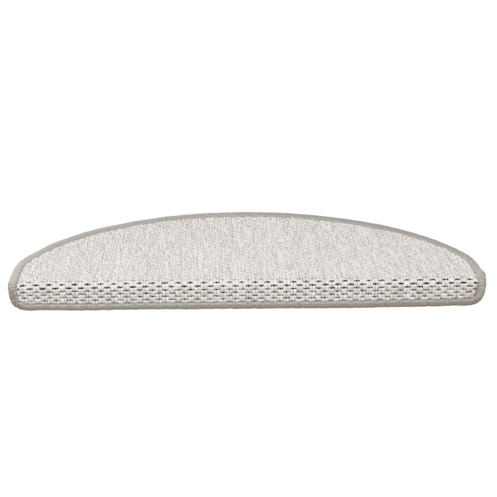 Tappeti Adesivi Scale Aspetto Sisal 30 pz 65x21x4 cm Platino | homemem39