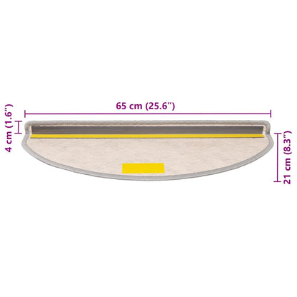 Tappeti Adesivi Scale Aspetto Sisal 30 pz 65x21x4 cm Platino | homemem39