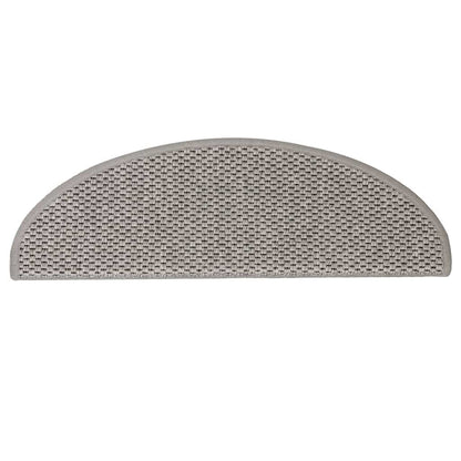Tappeti Autoadesivi Scale Aspetto Sisal 30 pz 65x21x4cm Argento | homemem39