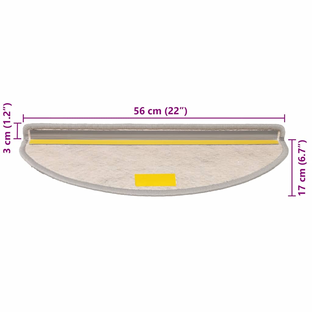 Tappeti Autoadesivi Scale Aspetto Sisal 30 pz 65x21x4cm Argento | homemem39