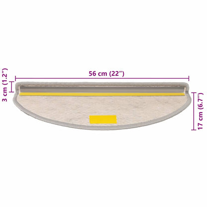 Tappeti Autoadesivi Scale Aspetto Sisal 30 pz 65x21x4cm Argento | homemem39