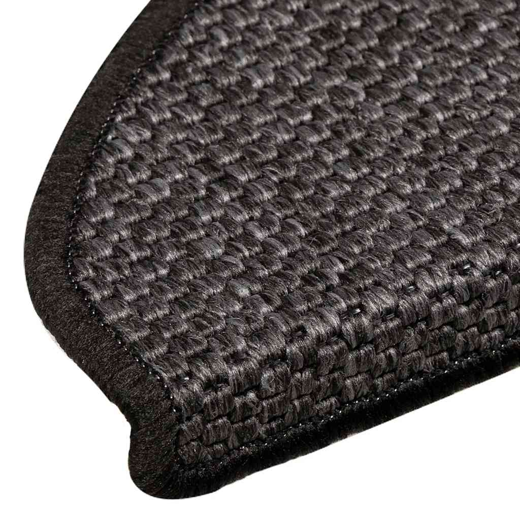 Tappeti Adesivi Scale Aspetto Sisal 30 pz 65x21x4 cm Antracite | homemem39