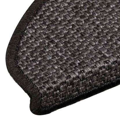 Tappeti Adesivi Scale Aspetto Sisal 30 pz 65x21x4 cm Antracite | homemem39