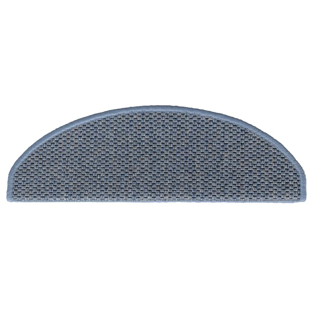 Tappeti Autoadesivi per Scale Aspetto Sisal 30pz 65x21x4 cm Blu