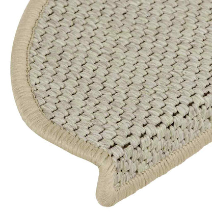 Tappeti Adesivi Scale Aspetto Sisal 30pz 65x21x4cm Verde Chiaro | homemem39