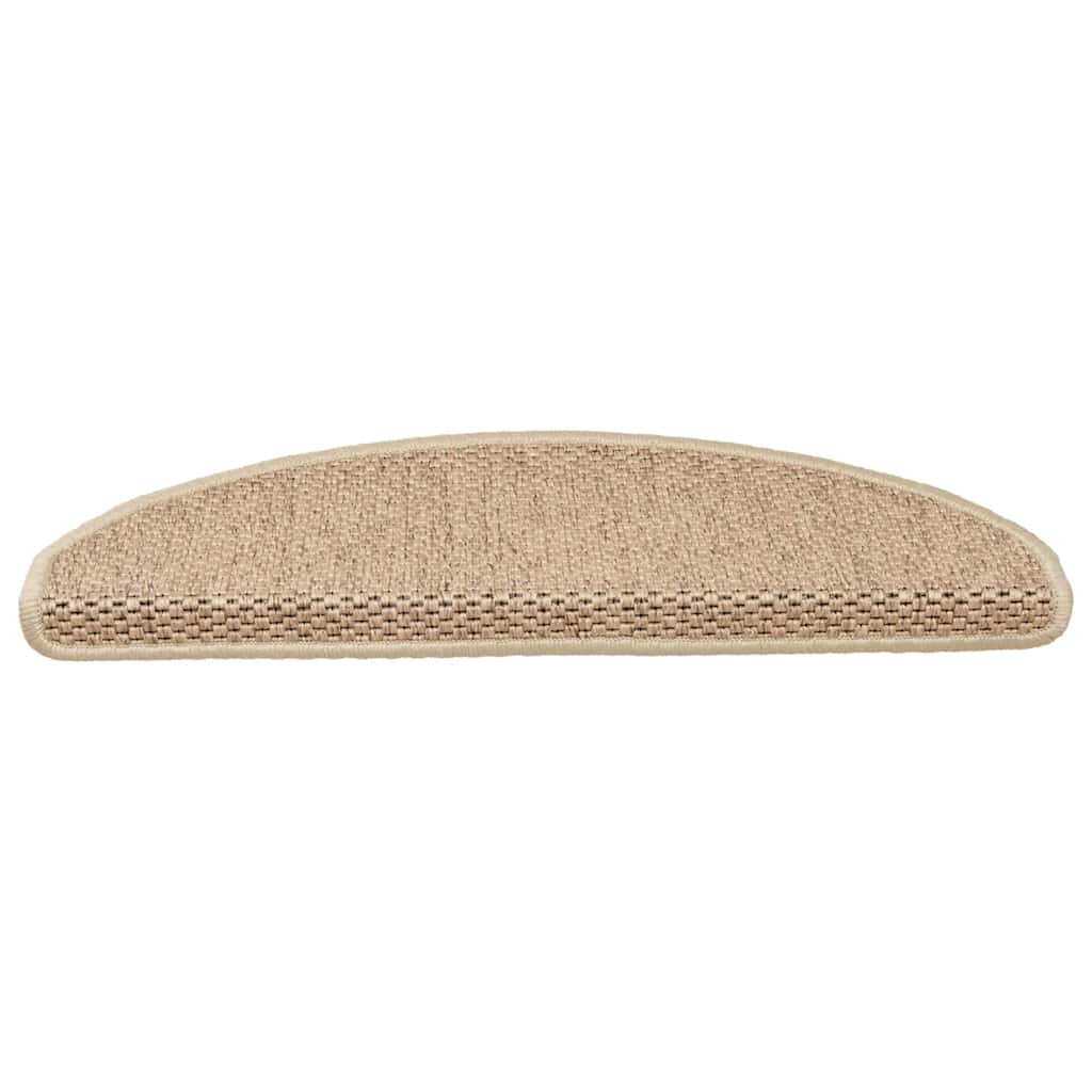 Tappeti Autoadesivi Scale Aspetto Sisal 30 pz 65x21x4 cm Sabbia | homemem39
