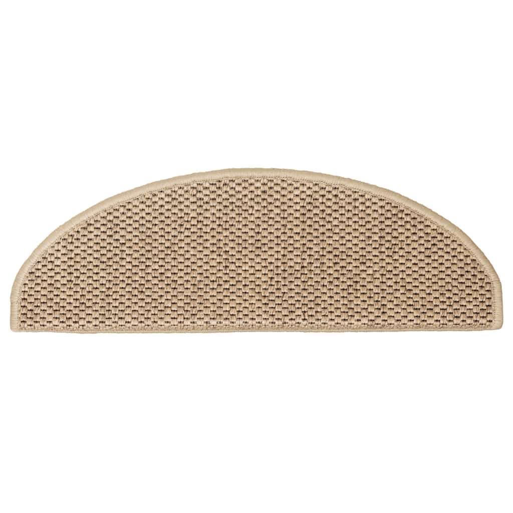 Tappeti Autoadesivi Scale Aspetto Sisal 30 pz 65x21x4 cm Sabbia | homemem39