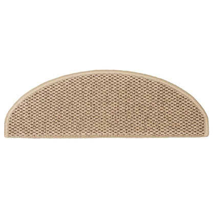 Tappeti Autoadesivi Scale Aspetto Sisal 30 pz 65x21x4 cm Sabbia | homemem39