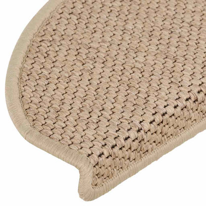 Tappeti Autoadesivi Scale Aspetto Sisal 30 pz 65x21x4 cm Sabbia | homemem39