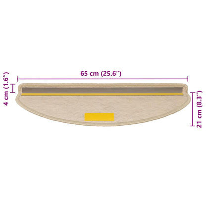 Tappeti Autoadesivi Scale Aspetto Sisal 30 pz 65x21x4 cm Sabbia | homemem39