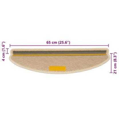 Tappeti Autoadesivi Scale Aspetto Sisal 30pz 65x21x4 cm Berbero | homemem39