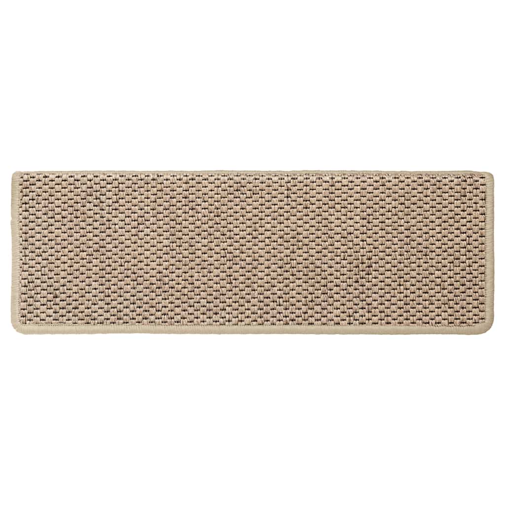 Tappeti Autoadesivi Scale Aspetto Sisal 30 pz 65x21x4 cm Sabbia | homemem39