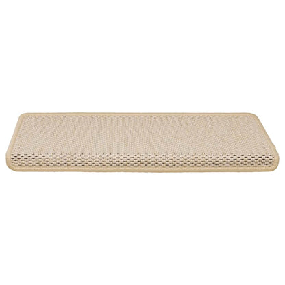 Tappeti Autoadesivi Scale Aspetto Sisal 30 pz 65x21x4 cm Berber