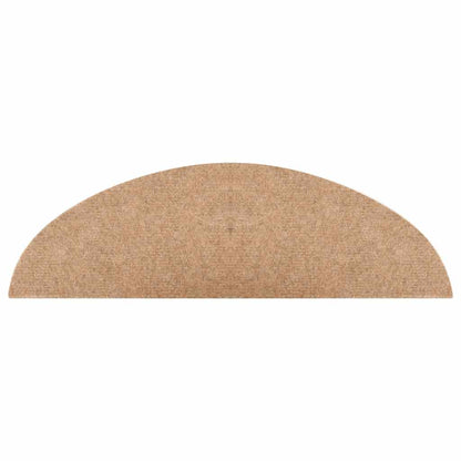 Tappetini Autoadesivi per Scale 30 pz Beige 56x17x3 cm