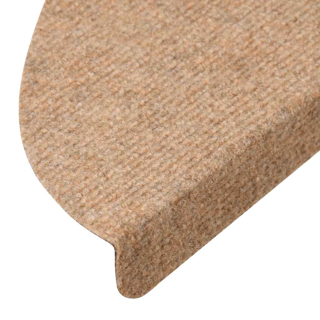 Tappetini Autoadesivi per Scale 30 pz Beige 56x17x3 cm | homemem39