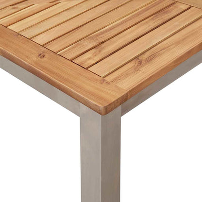 Set da pranzo per esterni 7 pcs Legno di Acacia Massello