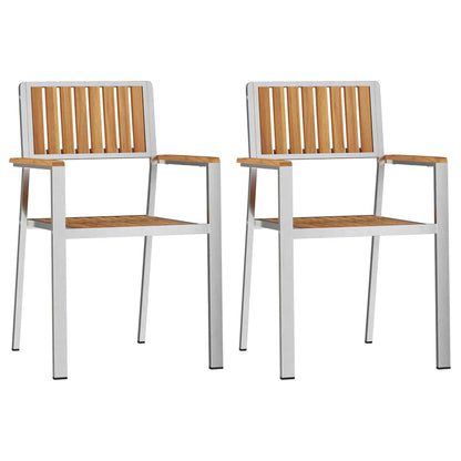 Set da pranzo per esterni 3 pcs Marrone Legno di teak solido