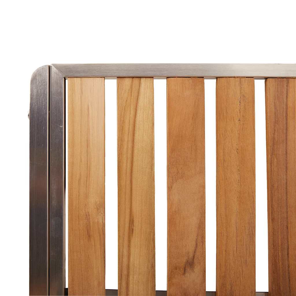 Set da pranzo per esterni 5 pcs Marrone Legno di teak solido | homemem39