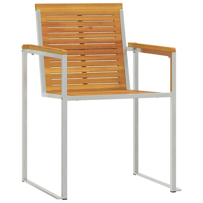 LettinodaSole 3-persona 3 pcs Marrone 200x60x88cm Acacia solida