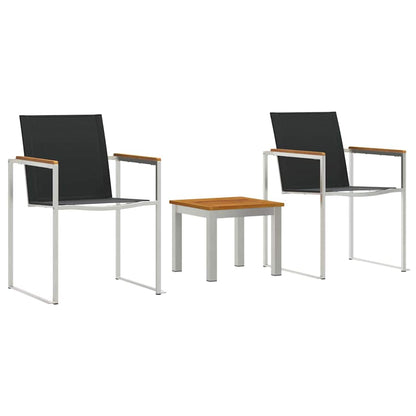 Set da Pranzo per Giardino 3 pcs Legno di Acacia Massello | homemem39