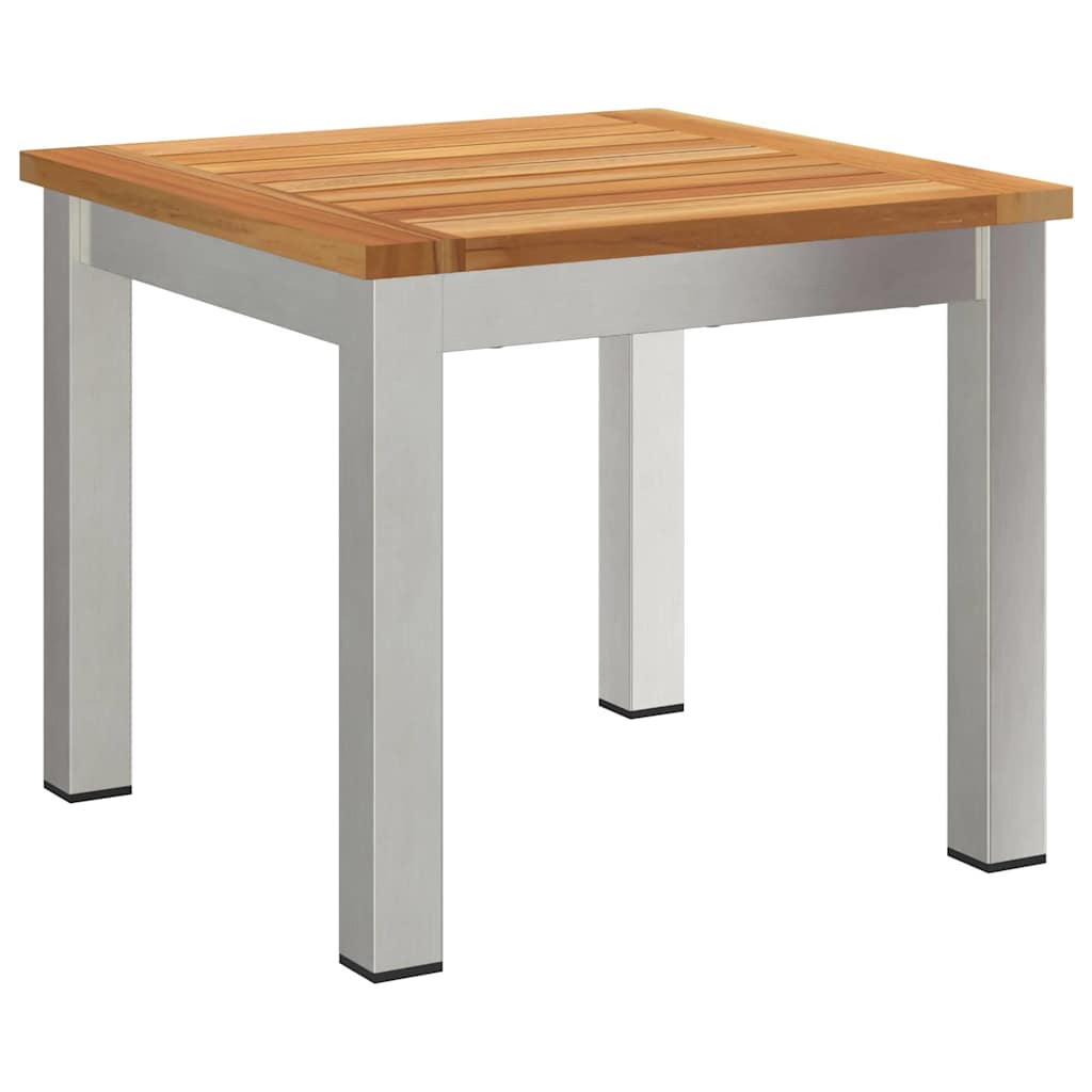 Set da Pranzo per Giardino 3 pcs Marrone e Nero