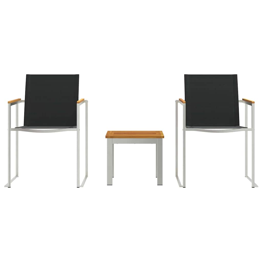 Set da Pranzo per Giardino 3 pcs Legno di Acacia Massello | homemem39