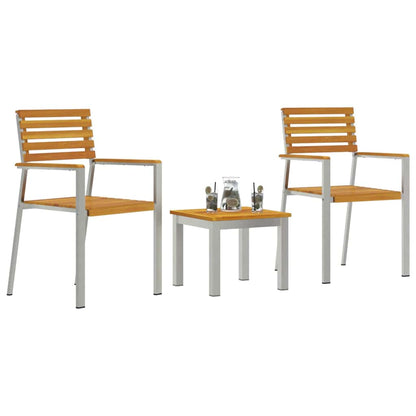 Set da Pranzo per Giardino 3 pcs Marrone | homemem39