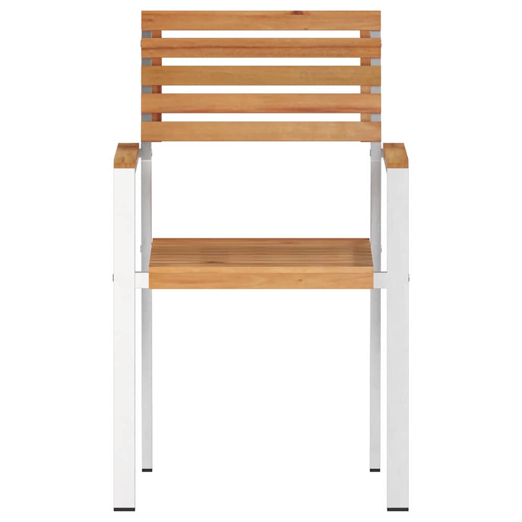 Sedia da Giardino 6 pcs Olio Naturale Legno di teak solido