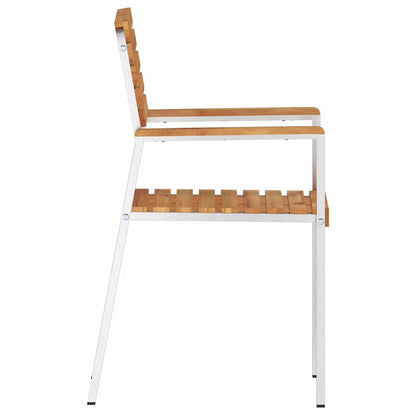 Sedia da Giardino 6 pcs Olio Naturale Legno di teak solido