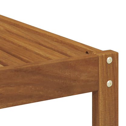 Set di divani da esterno 7 pz Naturale Legno di Acacia Massello