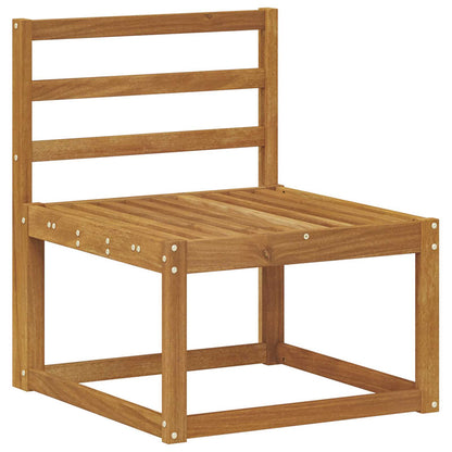 Set di divani da esterno 7 pz Naturale Legno di Acacia Massello