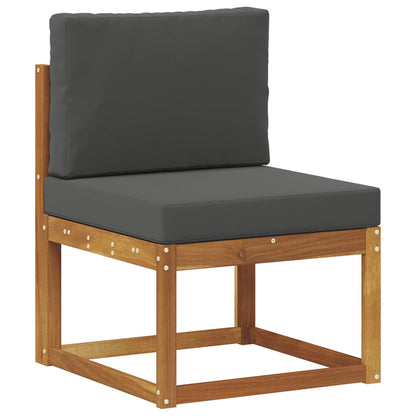 Set di divani da esterno con cuscino 6 pcs Naturale e Antracite | homemem39