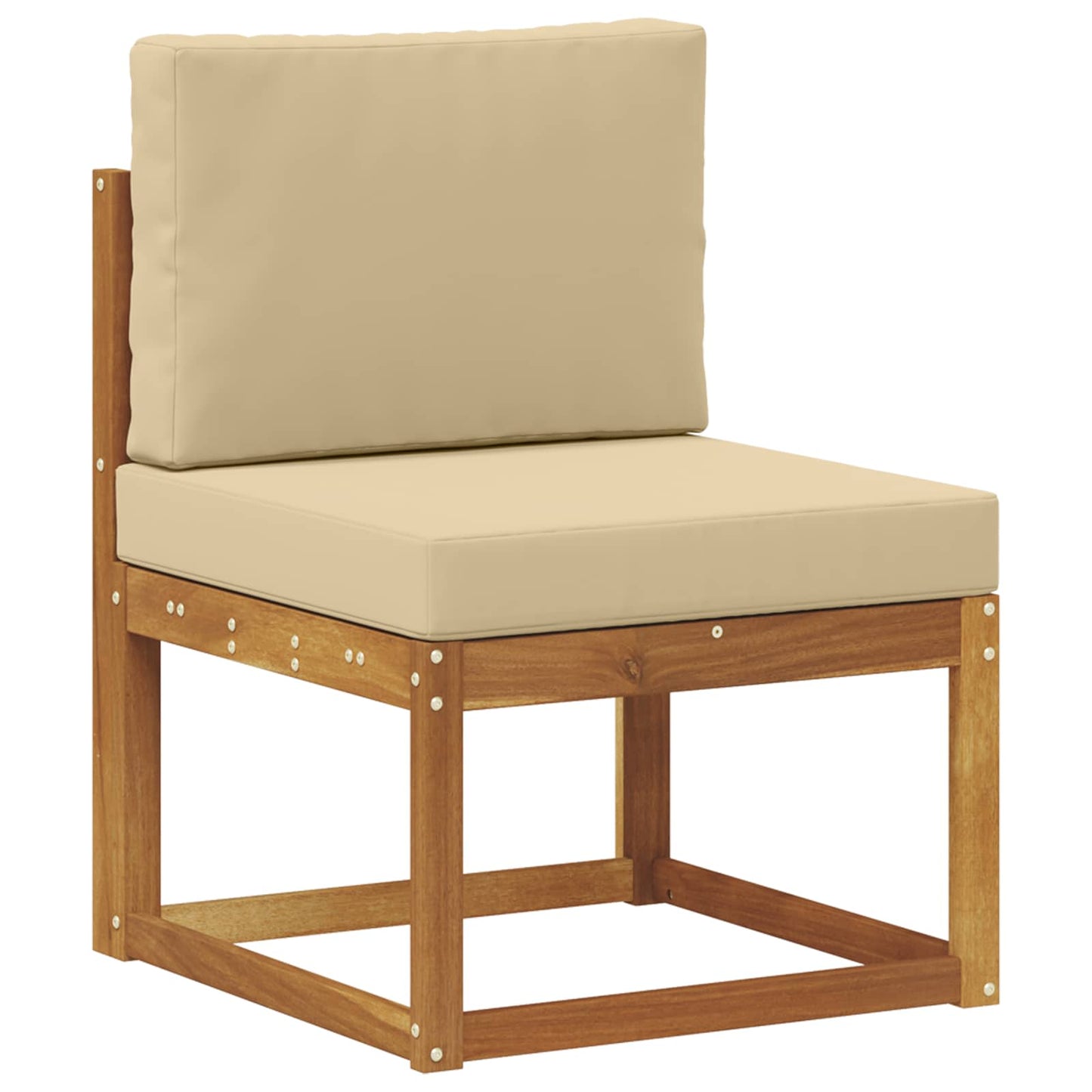 Set di divani da esterno con cuscino 9 pcs Naturale e Beige | homemem39