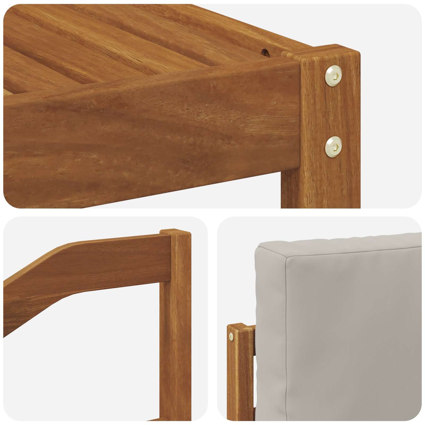 Set di divani da esterno 10 pcs Grigio Naturale e Chiaro | homemem39