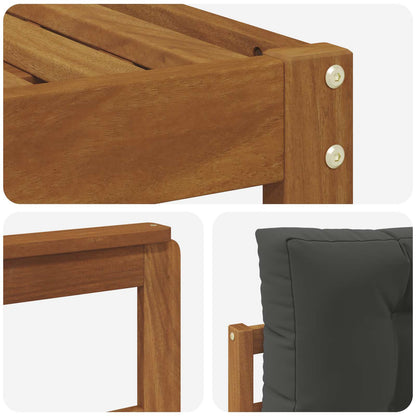 Set di divani da esterno con cuscino 7 pcs Naturale e Antracite | homemem39