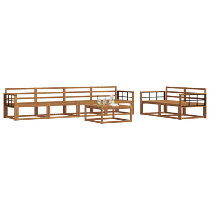 Set di divani da esterno 7 pcs Naturale | homemem39