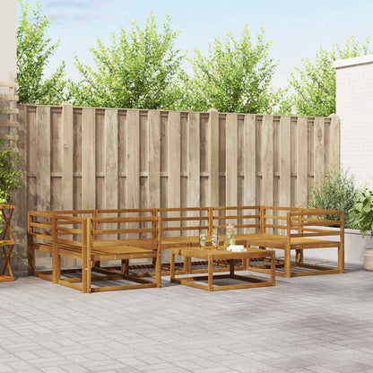 Set di divani da esterno 7 pcs Naturale | homemem39