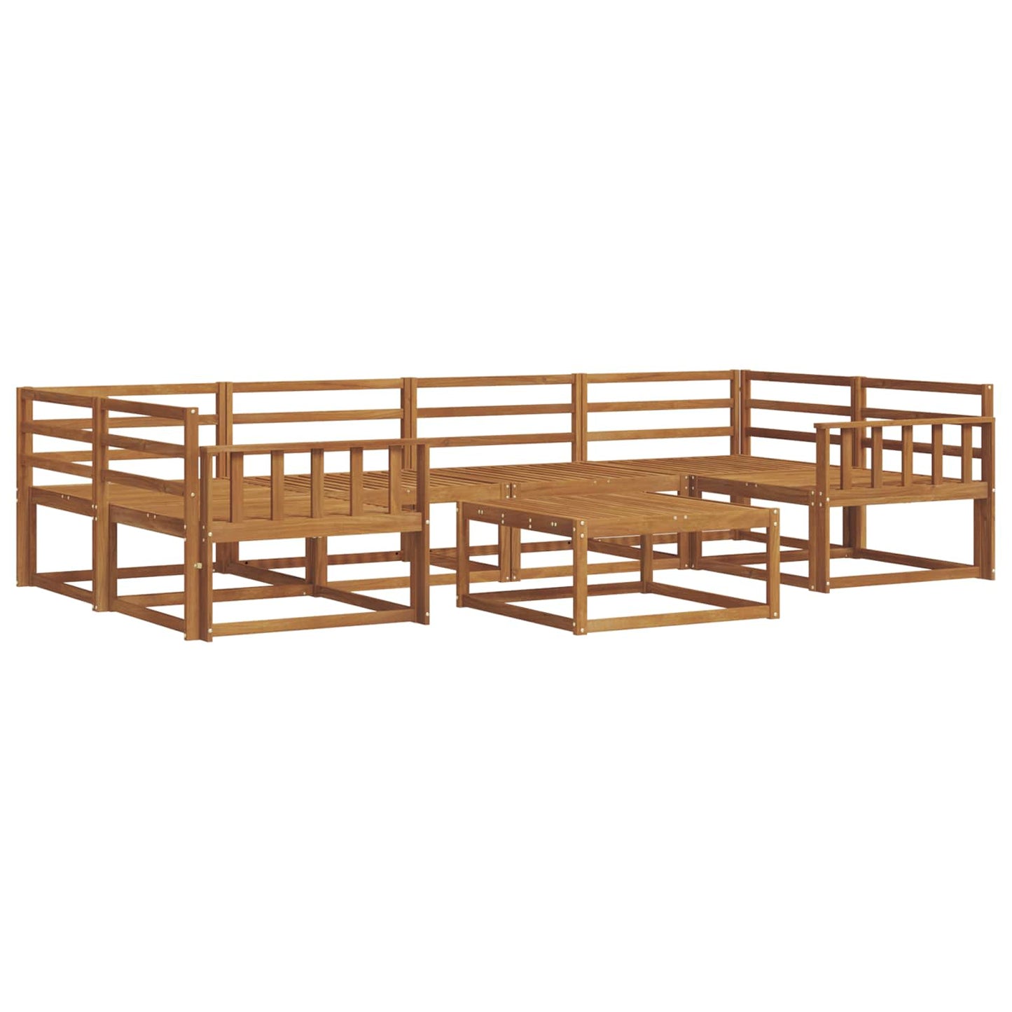 Set di divani da esterno 7 pcs Naturale | homemem39