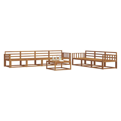 Set di divani da esterno 8 pcs Naturale