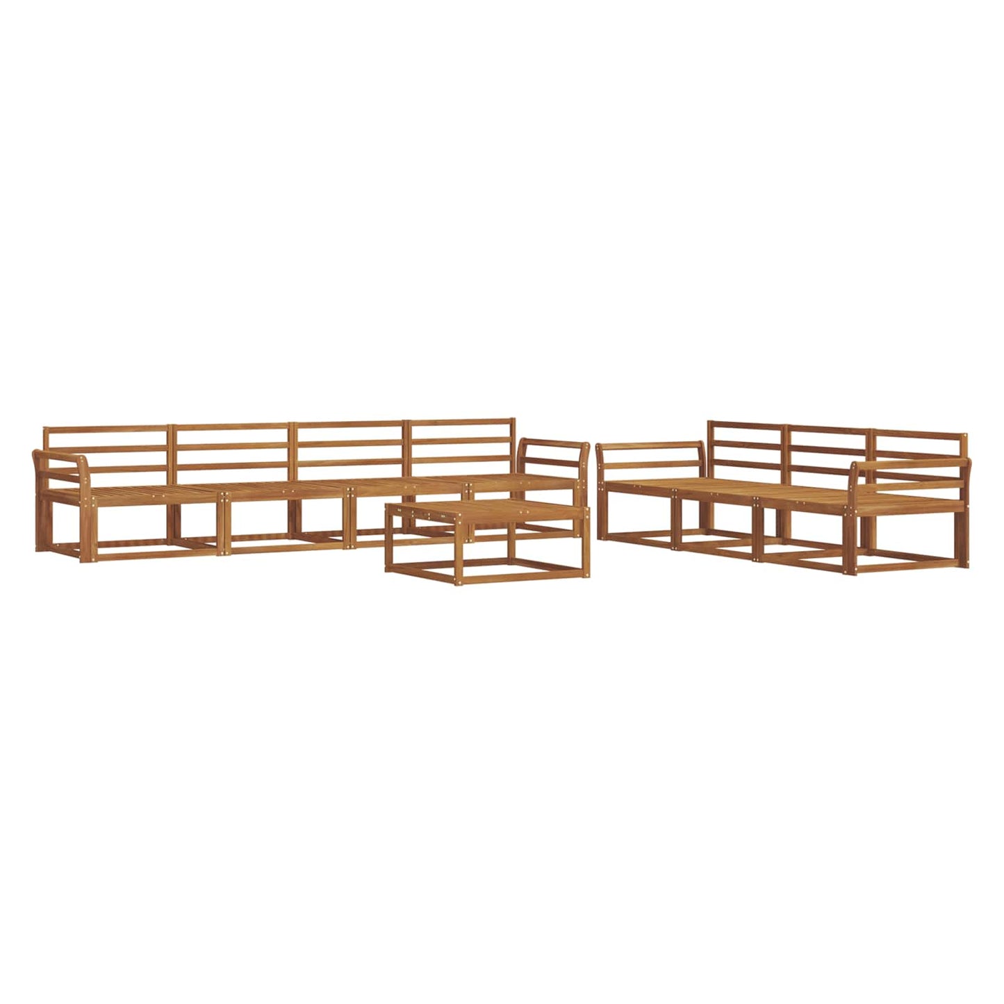 Set di divani da esterno 8 pcs Naturale | homemem39