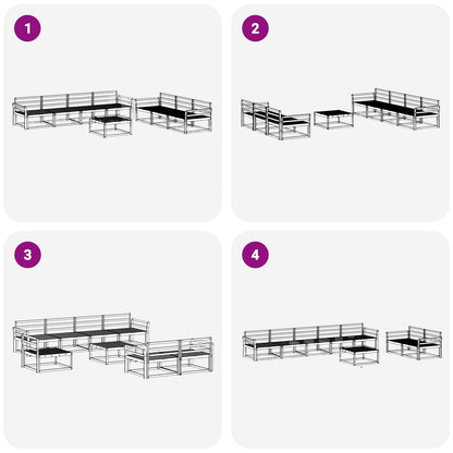 Set di divani da esterno 8 pcs Naturale | homemem39